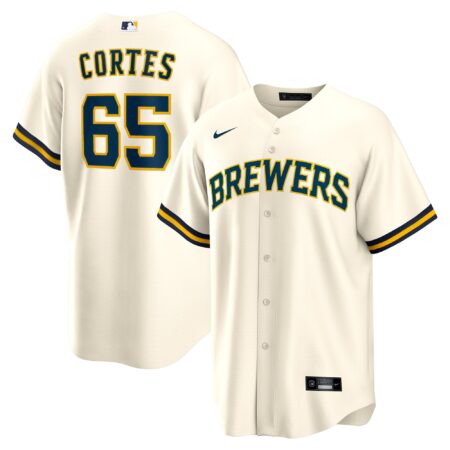 Nestor Cortes Milwaukee Brewers Home Jersey - Cream