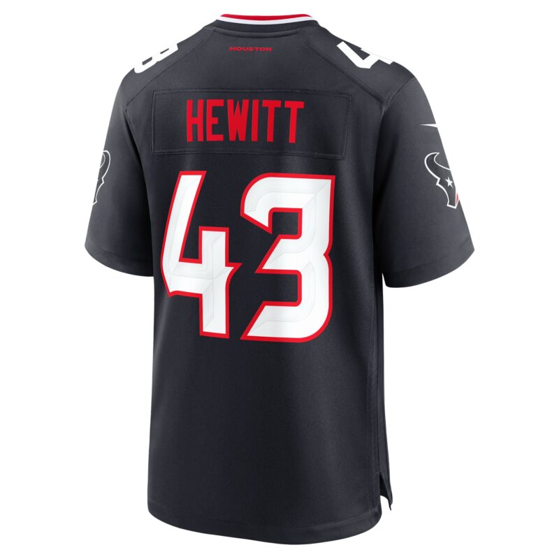Neville Hewitt Houston Texans Team Game Jersey - Navy - Image 3