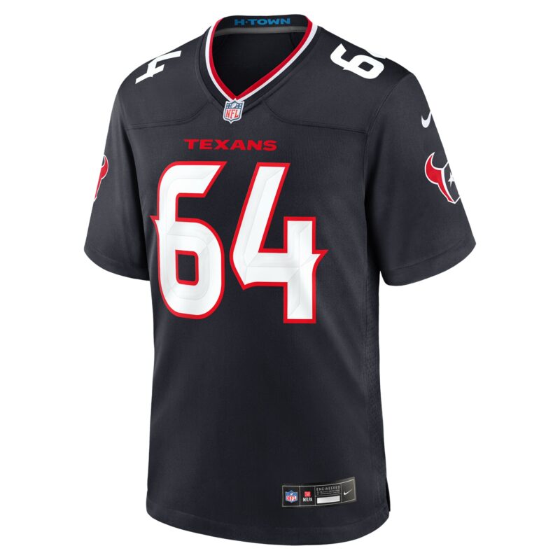 Nick Broeker Houston Texans Team Game Jersey - Navy - Image 2