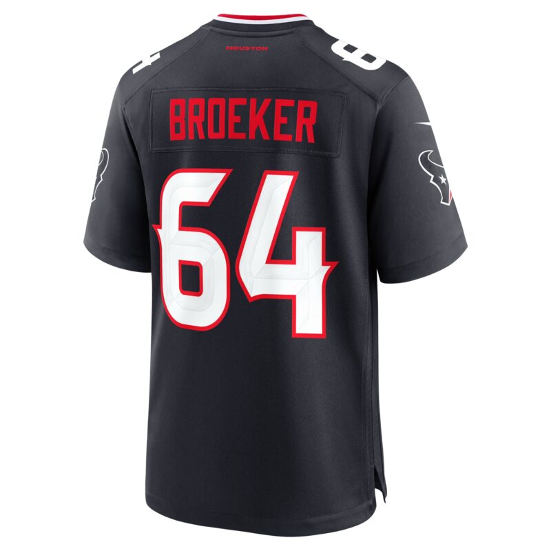 Nick Broeker Houston Texans Team Game Jersey - Navy - Image 3