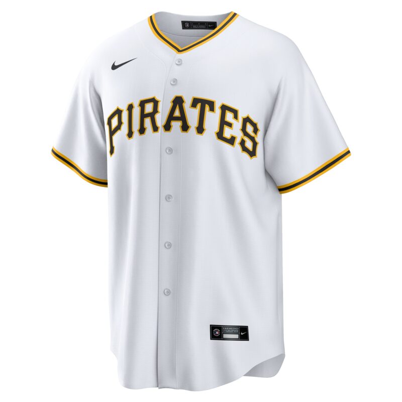 Nick Gonzales Pittsburgh Pirates Home Jersey - White - Image 2