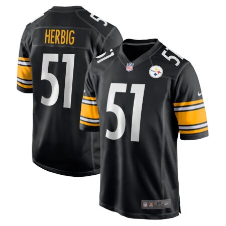 Nick Herbig Pittsburgh Steelers Game Jersey - Black