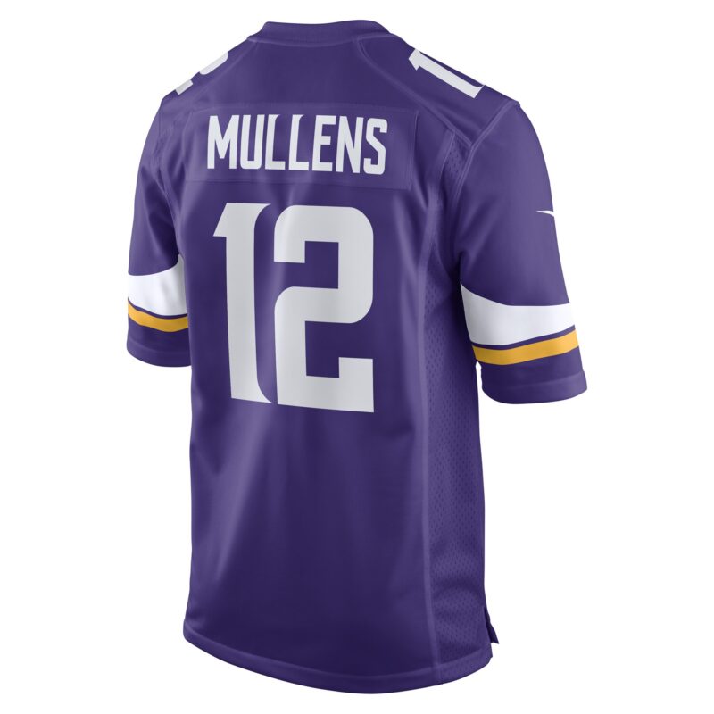 Nick Mullens Minnesota Vikings Game Player Jersey - Purple - Image 3