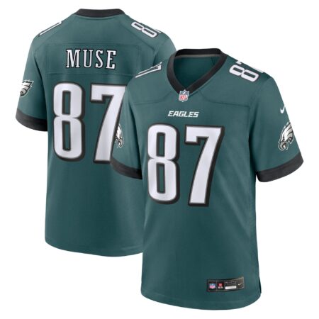 Nick Muse Philadelphia Eagles Team Game Jersey - Midnight Green