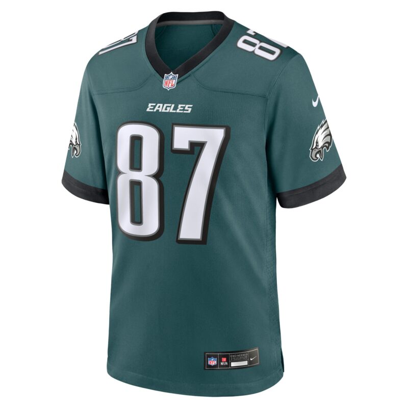 Nick Muse Philadelphia Eagles Team Game Jersey - Midnight Green - Image 2