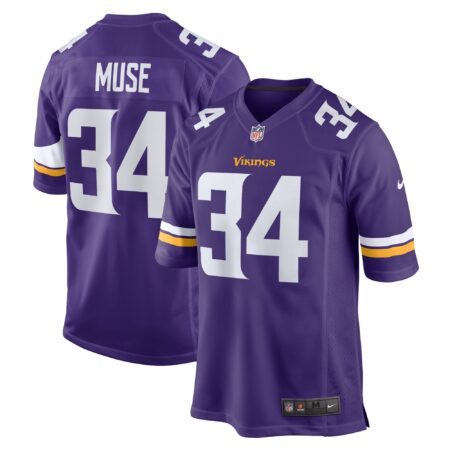Nick Muse Minnesota Vikings Home Game Player Jersey - Purple