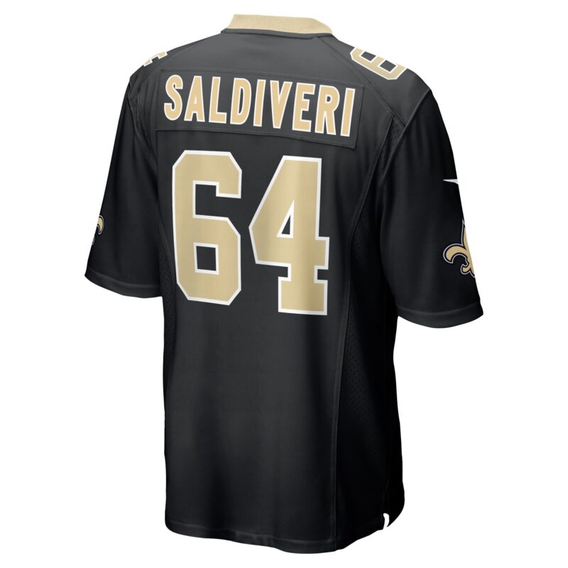 Nick Saldiveri New Orleans Saints Team Game Jersey - Black - Image 3