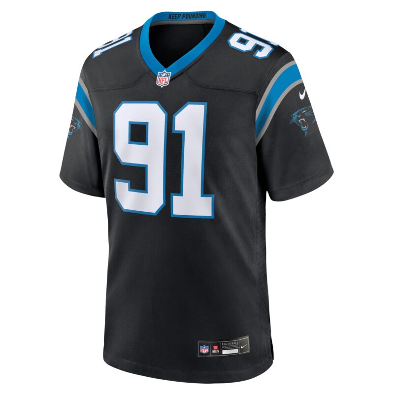 Nick Thurman Carolina Panthers Team Game Jersey - Black - Image 2