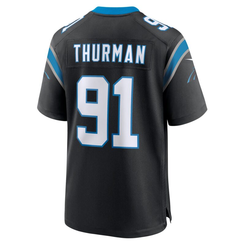 Nick Thurman Carolina Panthers Team Game Jersey - Black - Image 3
