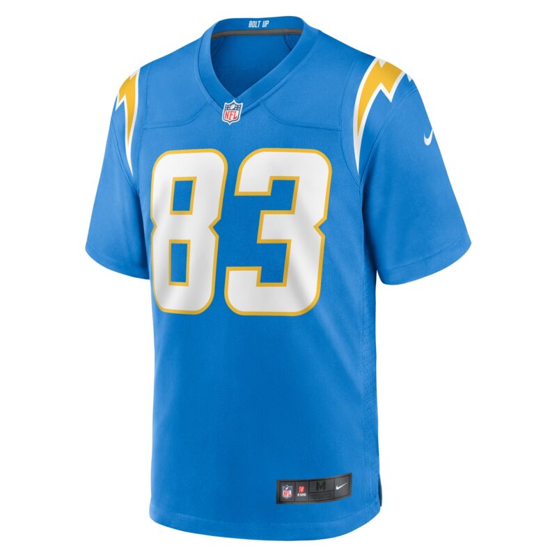 Nick Vannett Los Angeles Chargers Team Game Jersey - Powder Blue - Image 2