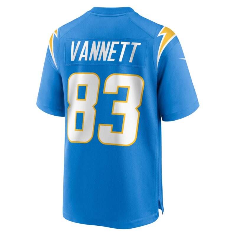 Nick Vannett Los Angeles Chargers Team Game Jersey - Powder Blue - Image 3