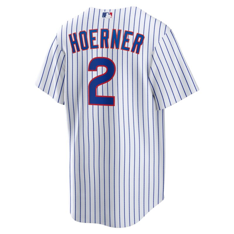 Nico Hoerner Chicago Cubs Player Jersey - White - Image 3