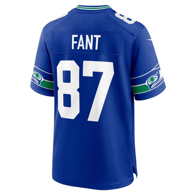Noah Fant Seattle Seahawks Throwback Player Game Jersey - Royal - Image 3