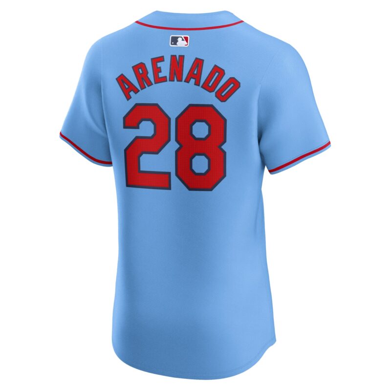 Nolan Arenado St. Louis Cardinals Alternate Elite Player Jersey - Light Blue - Image 3
