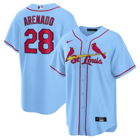 Nolan Arenado St. Louis Cardinals Alternate Official Player Jersey - Light Blue