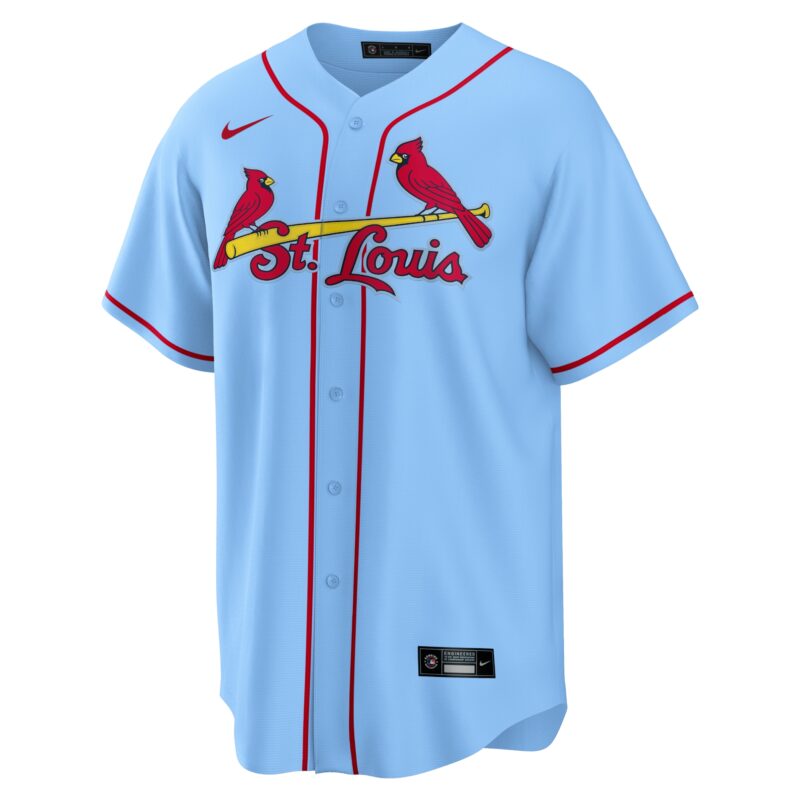 Nolan Arenado St. Louis Cardinals Alternate Official Player Jersey - Light Blue - Image 2