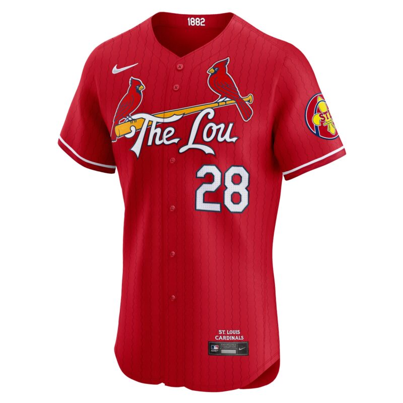 Nolan Arenado St. Louis Cardinals 2024 City Connect Elite Player Jersey - Red - Image 2