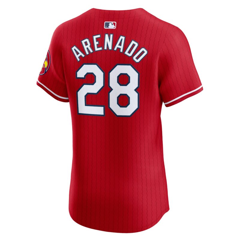 Nolan Arenado St. Louis Cardinals 2024 City Connect Elite Player Jersey - Red - Image 3