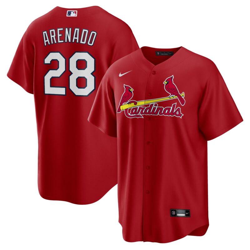Nolan Arenado St. Louis Cardinals Alternate Official Player Jersey - Red