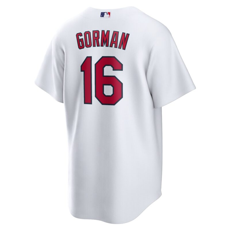 Nolan Gorman St. Louis Cardinals Home Jersey - White - Image 3