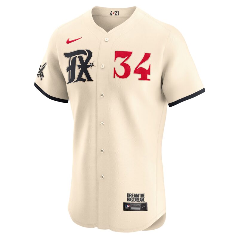 Nolan Ryan Texas Rangers City Connect Retired Elite Jersey - Cream - Image 2