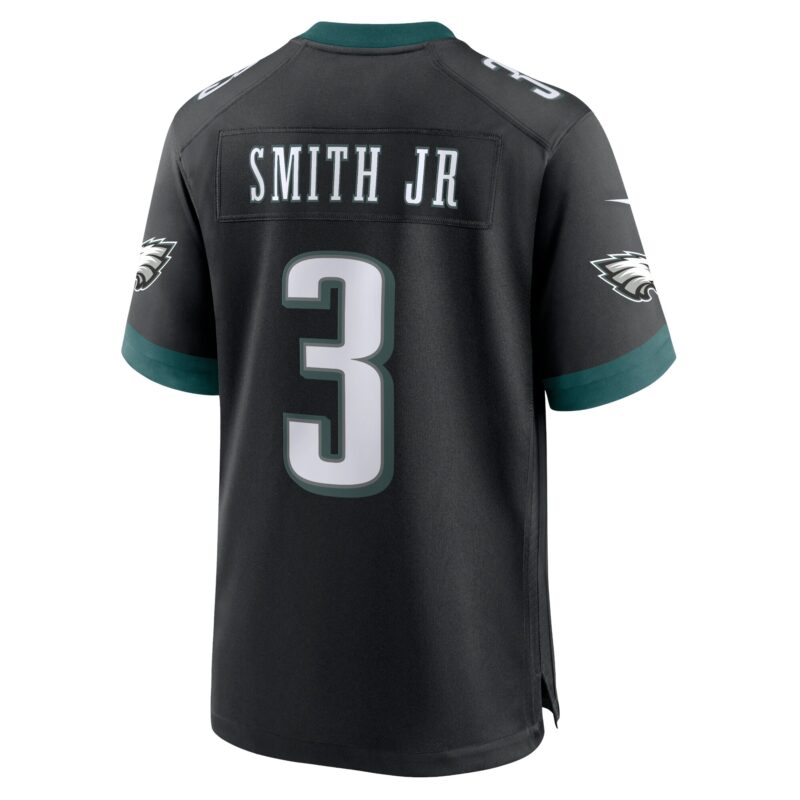 Nolan Smith Philadelphia Eagles Alternate Game Jersey - Black - Image 3