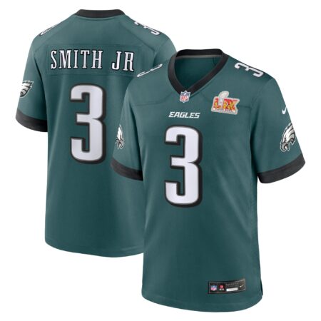 Nolan Smith Philadelphia Eagles Super Bowl LIX Game Player Jersey - Midnight Green