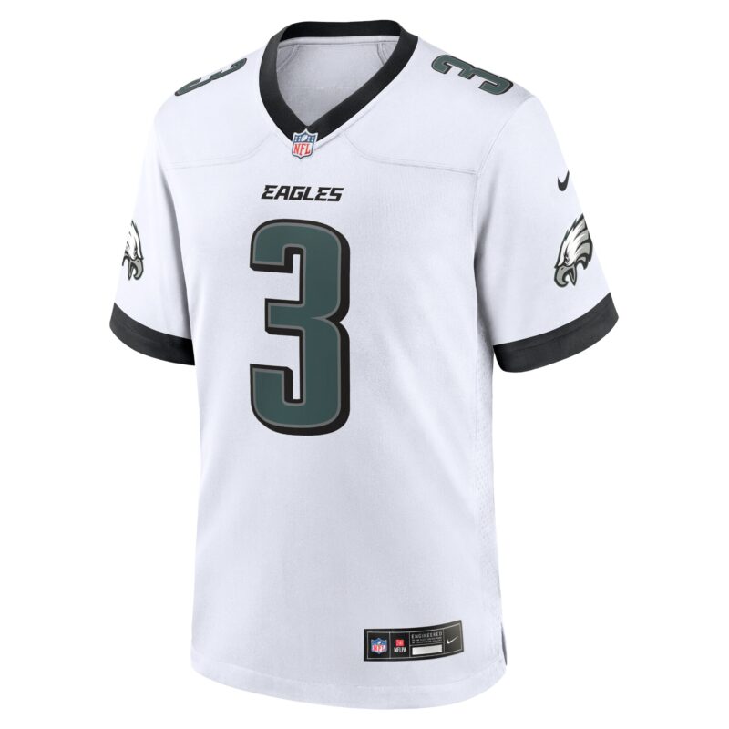 Nolan Smith Philadelphia Eagles White Game Jersey - White - Image 2
