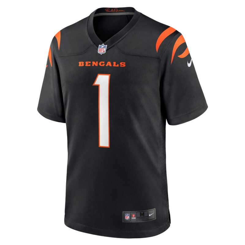 Number 1 Dad Cincinnati Bengals Game Jersey - Black - Image 2