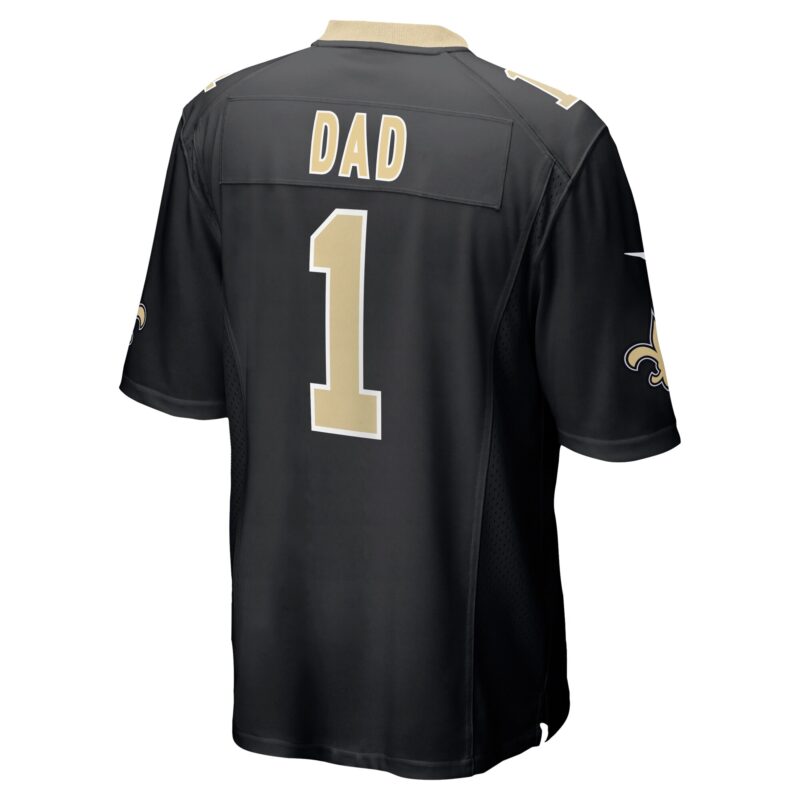 Number 1 Dad New Orleans Saints Game Jersey - Black - Image 3