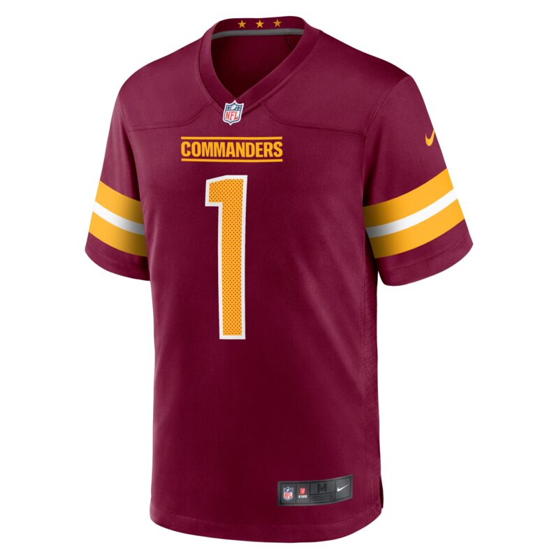 Number 1 Dad Washington Commanders Game Jersey - Burgundy - Image 2