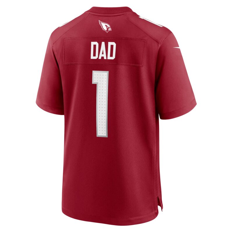 Number 1 Dad Arizona Cardinals Game Jersey - Cardinal - Image 3