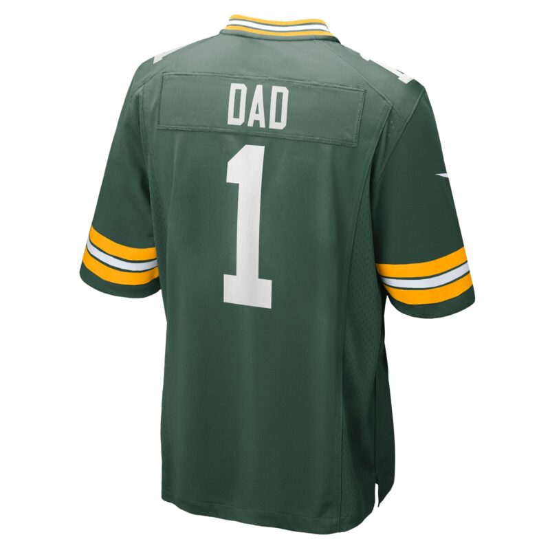 Number 1 Dad Green Bay Packers Game Jersey - Green - Image 3