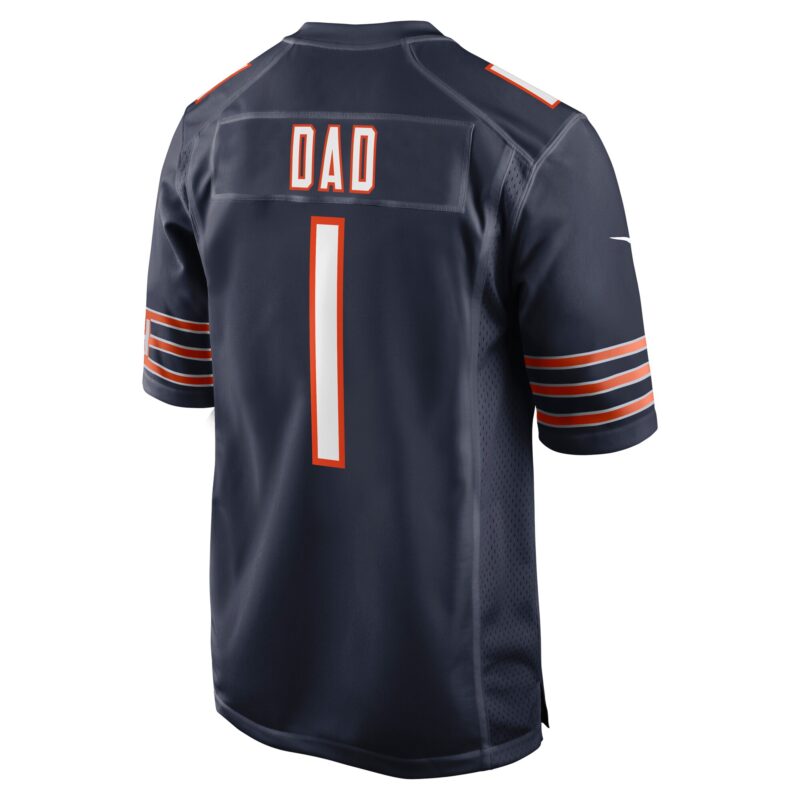 Number 1 Dad Chicago Bears Game Jersey - Navy - Image 3