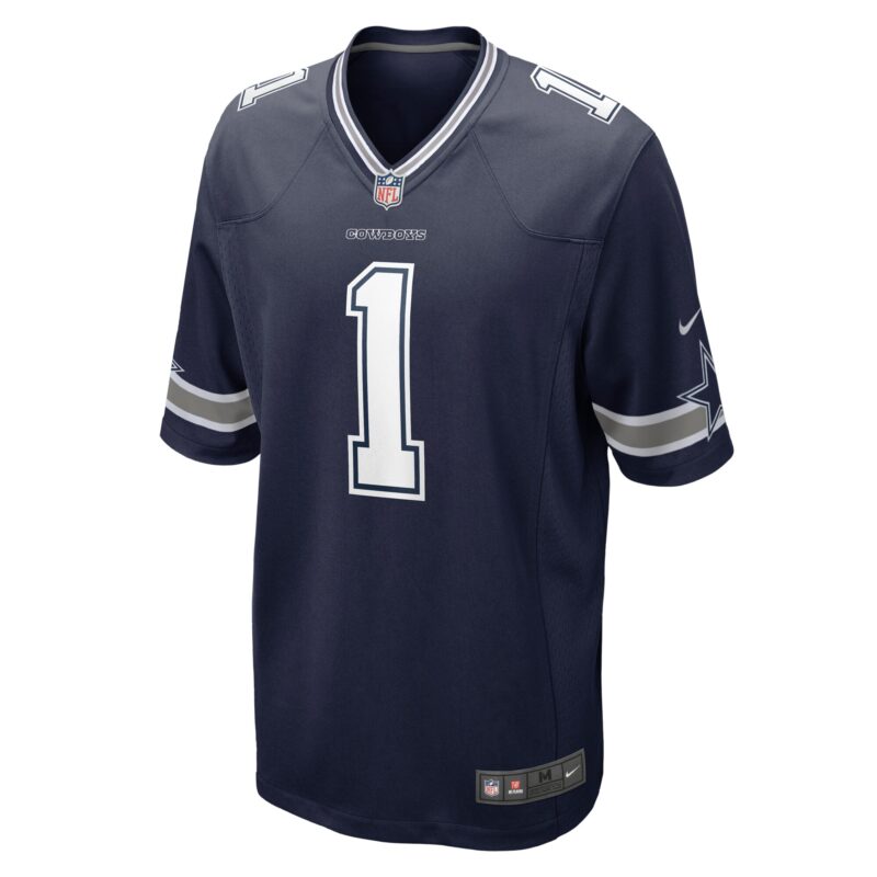 Number 1 Dad Dallas Cowboys Game Jersey - Navy - Image 2