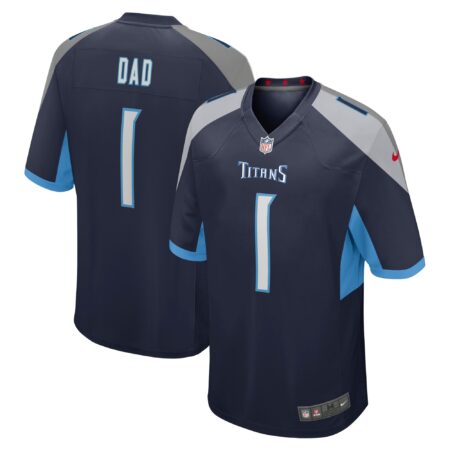 Number 1 Dad Tennessee Titans Game Jersey - Navy