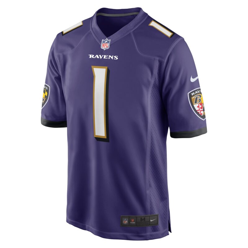 Number 1 Dad Baltimore Ravens Game Jersey - Purple - Image 2