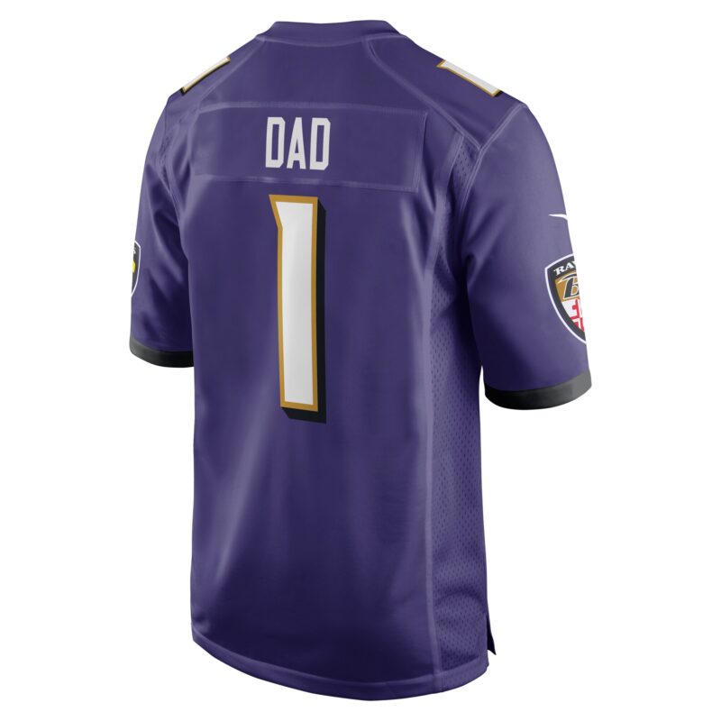Number 1 Dad Baltimore Ravens Game Jersey - Purple - Image 3