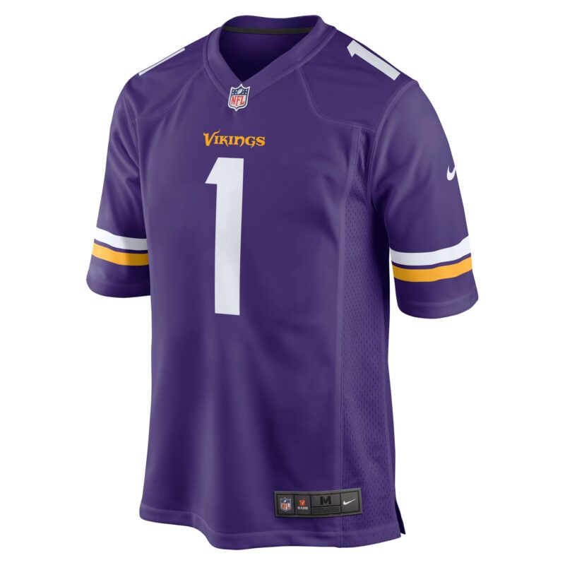 Number 1 Dad Minnesota Vikings Game Jersey - Purple - Image 2