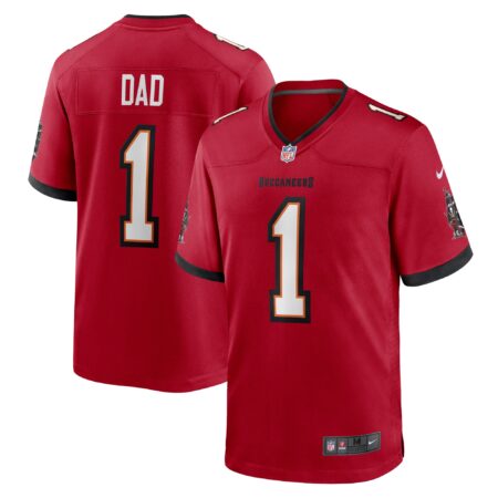 Number 1 Dad Tampa Bay Buccaneers Game Jersey - Red