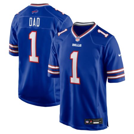 Number 1 Dad Buffalo Bills Game Jersey - Royal