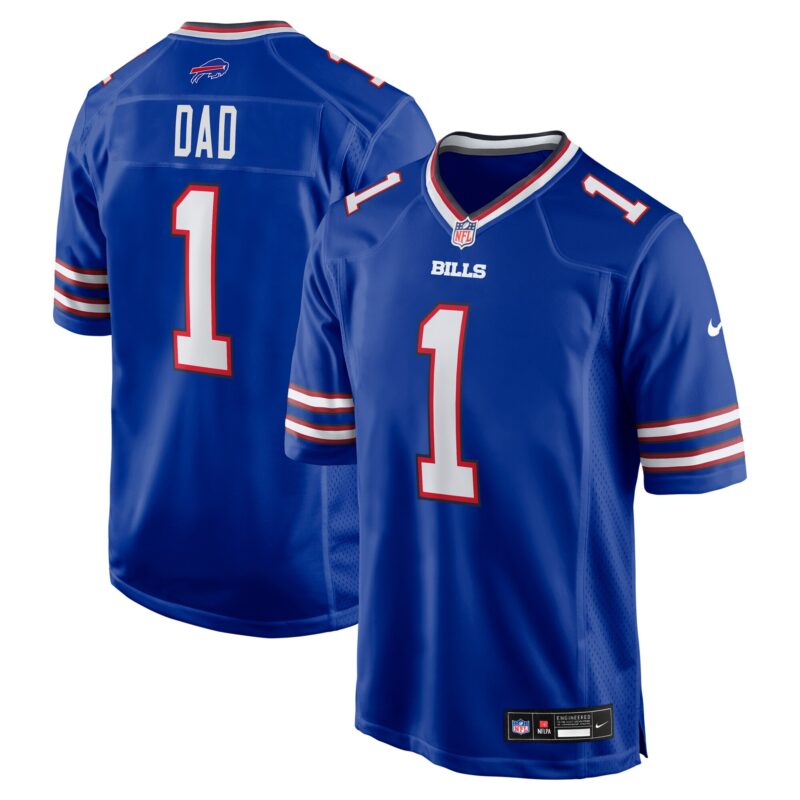 Number 1 Dad Buffalo Bills Game Jersey - Royal