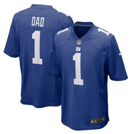 Number 1 Dad New York Giants Game Jersey - Royal