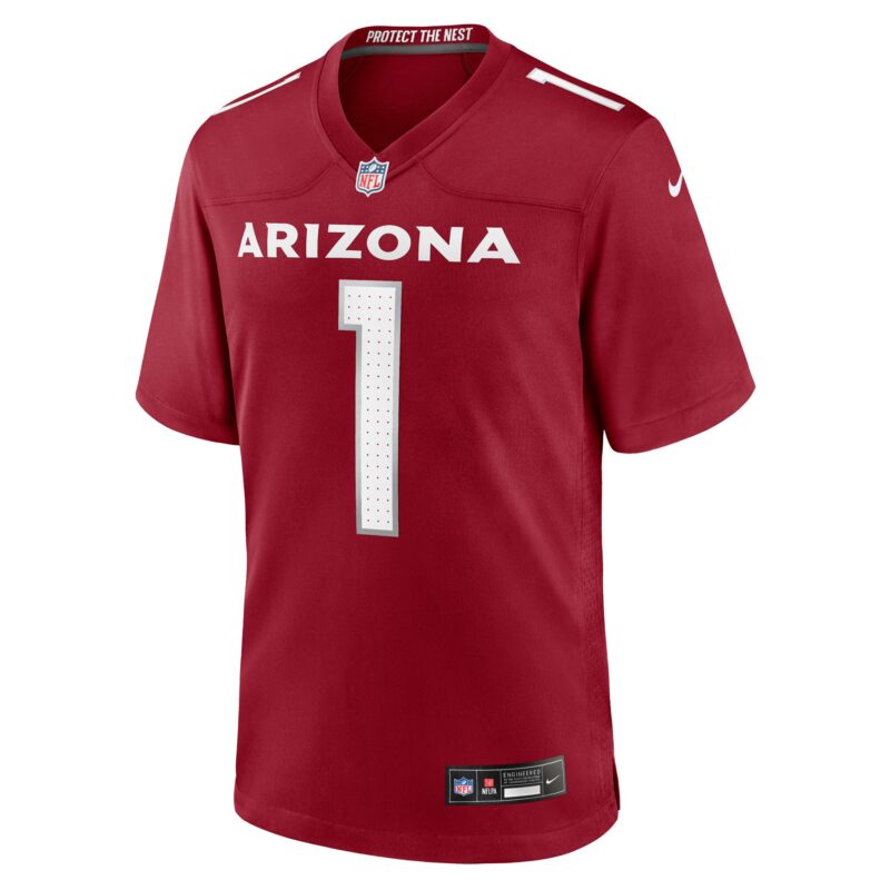 Number 1 Groom Arizona Cardinals Game Jersey - Cardinal - Image 2
