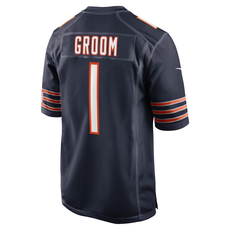 Number 1 Groom Chicago Bears Game Jersey - Navy - Image 3