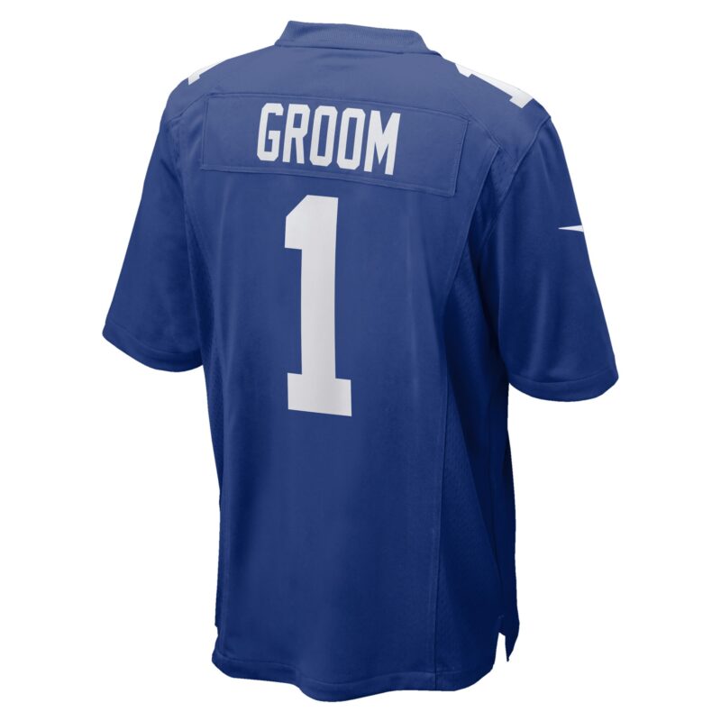 Number 1 Groom New York Giants Game Jersey - Royal - Image 3
