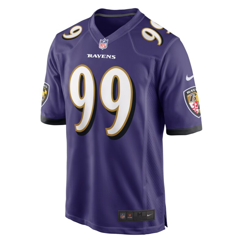 Odafe Oweh Baltimore Ravens Game Jersey - Purple - Image 2