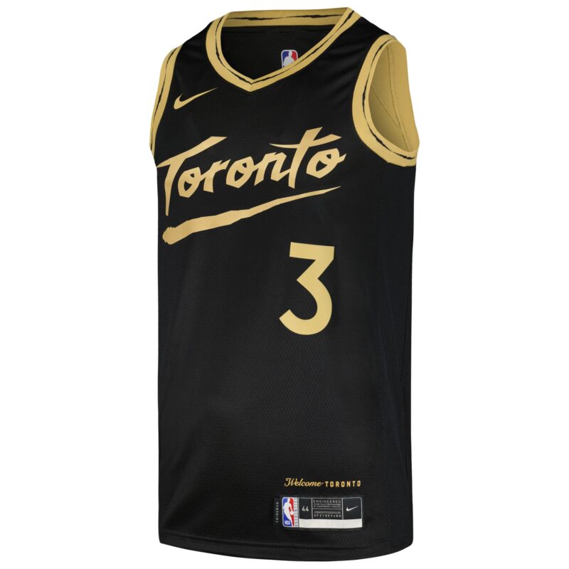 OG Anunoby Toronto Raptors Swingman Player Jersey - City Edition - Black - Image 2