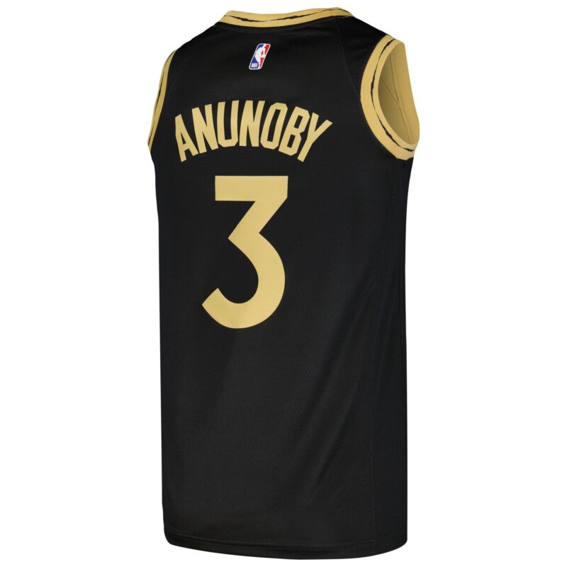 OG Anunoby Toronto Raptors Swingman Player Jersey - City Edition - Black - Image 3