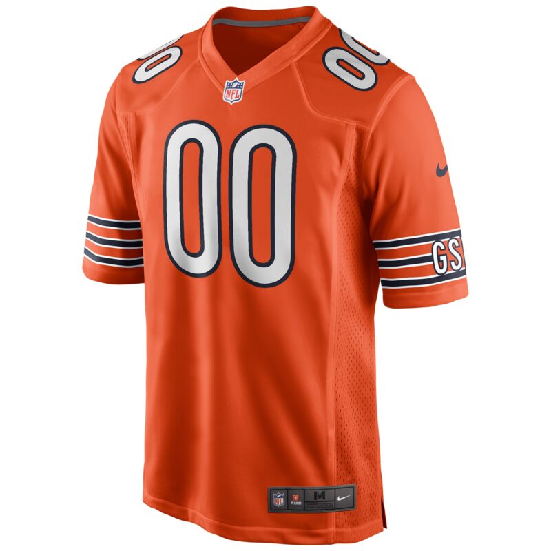 Chicago Bears Alternate Custom Game Jersey - Orange - Image 2